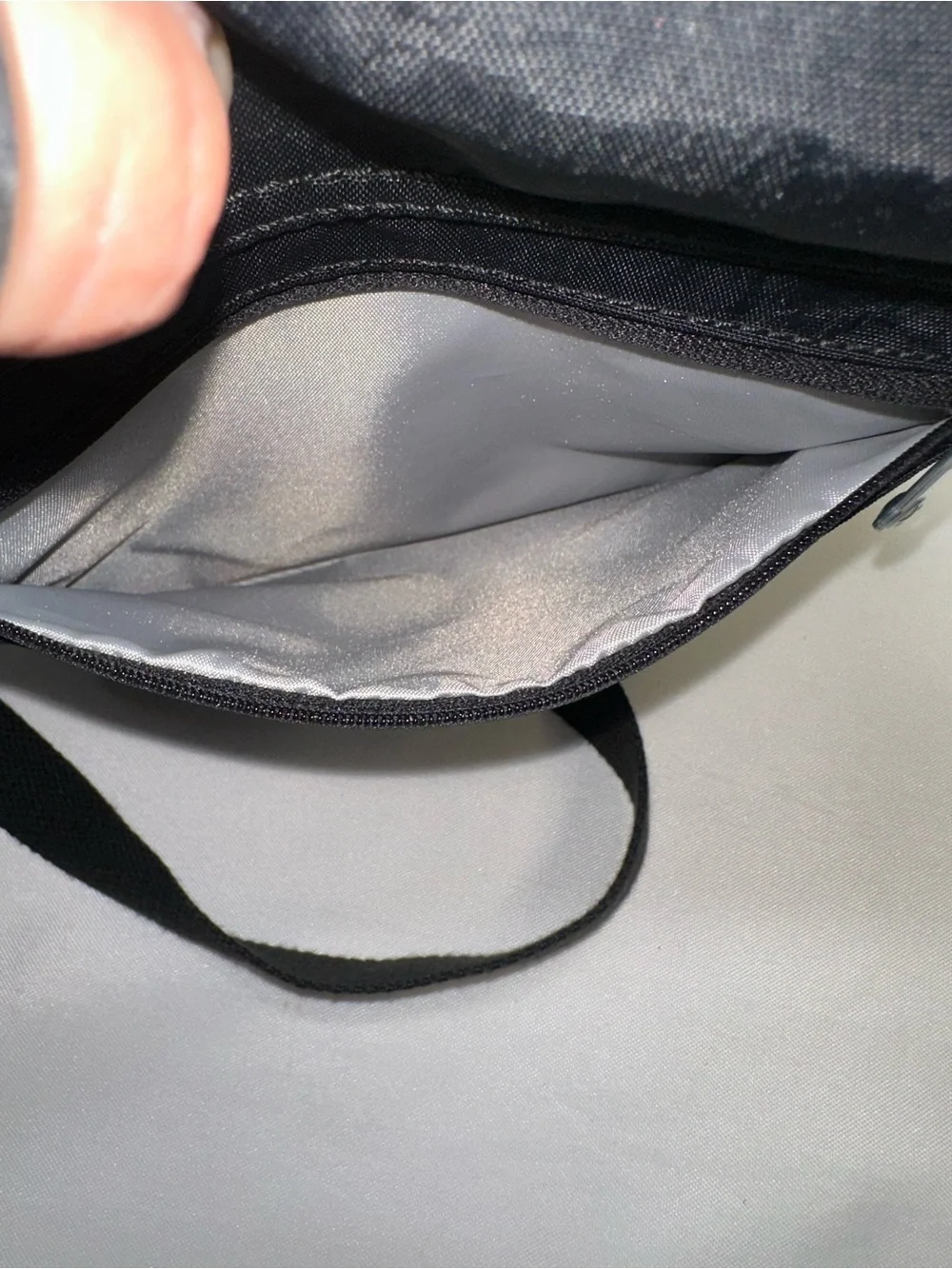 Kipling Lucasta Crossbody Black Tonal Purse No Monkey